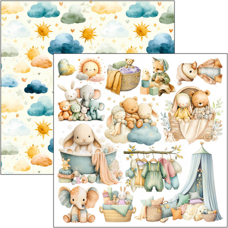 Ciao Bella Papercrafting PRE-ORDER Lunibloom 6x6 Inch Paper Pad (CBQE093)