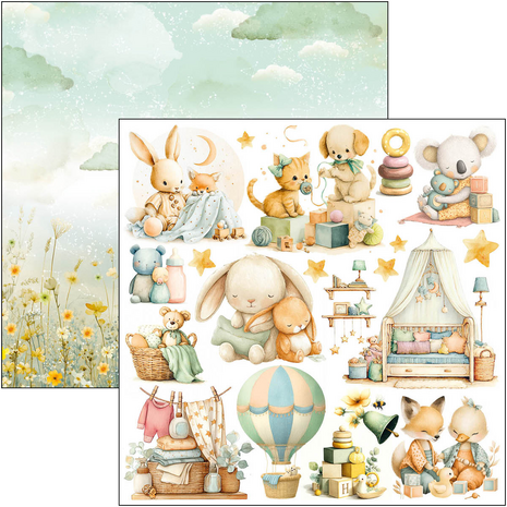 Ciao Bella Papercrafting Lunibloom 6x6 Inch Paper Pad (CBQE093)