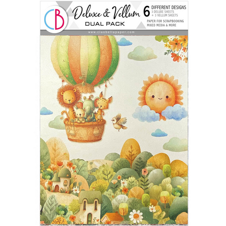 Ciao Bella Papercrafting Lunibloom A4 Deluxe Paper & Vellum Dual Pack (CBX006) Ciao Bella Papercrafting Lunibloom A4 Deluxe Paper & Vellum Dual Pack (CBX006)