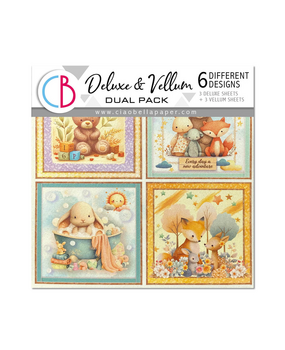 Ciao Bella Papercrafting Lunibloom 6x6 Inch Deluxe Paper & Vellum Dual Pack (CBXQ006) Ciao Bella Papercrafting Lunibloom 6x6 Inch Deluxe Paper & Vellum Dual Pack (CBXQ006)