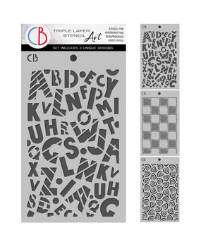 Ciao Bella Papercrafting PRE-ORDER Lunibloom 5x8 Inch Stencil Mix Triple Layer Set (MSX009) Ciao Bella Papercrafting PRE-ORDER Lunibloom 5x8 Inch Stencil Mix Triple Layer Set (MSX009)