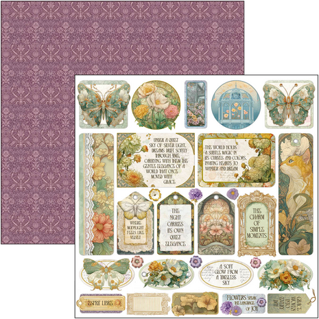 Ciao Bella Papercrafting Artemis 12x12 Inch Patterns Pad (CBT094) Ciao Bella Papercrafting Artemis 12x12 Inch Patterns Pad (CBT094)