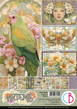 Ciao Bella Papercrafting Artemis A4 Creative Pad (CBCL094) Ciao Bella Papercrafting Artemis A4 Creative Pad (CBCL094)