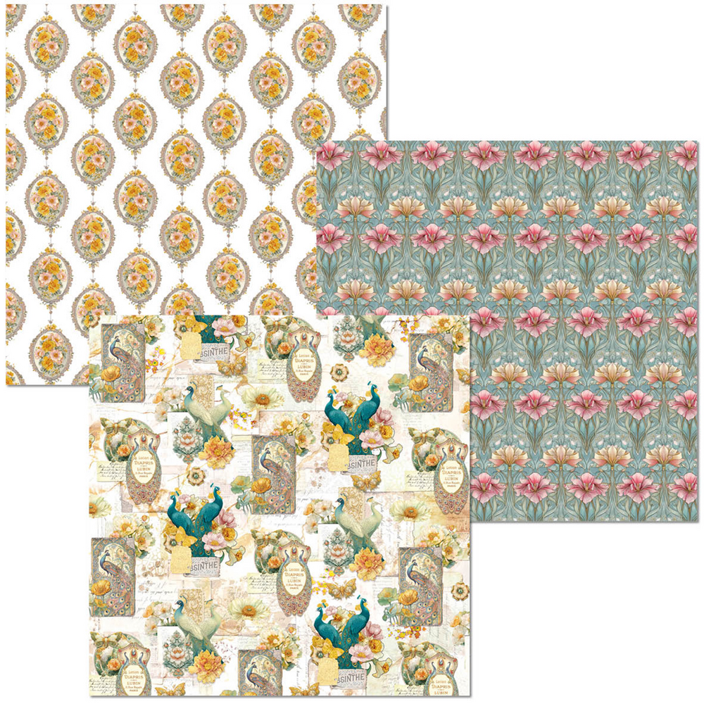 Ciao Bella Papercrafting Artemis 6x6 Inch Deluxe Paper & Vellum Dual Pack (CBXQ007)