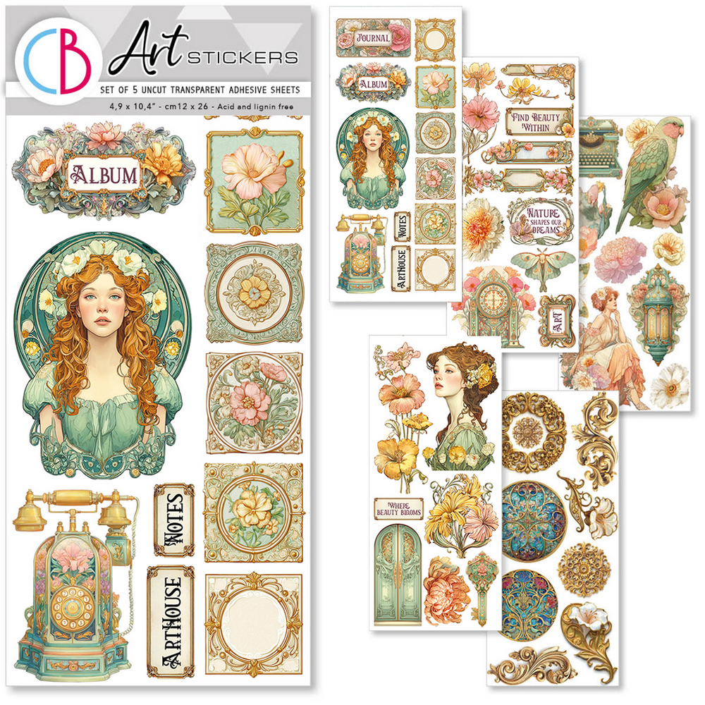 Ciao Bella Papercrafting Artemis Art Stickers (CBI013)