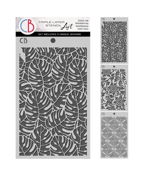 Ciao Bella Papercrafting PRE-ORDER Artemis 5x8 Inch Stencil Mix Triple Layer Set (MSX010) Ciao Bella Papercrafting PRE-ORDER Artemis 5x8 Inch Stencil Mix Triple Layer Set (MSX010)