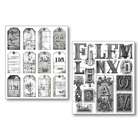 Ciao Bella Papercrafting Lithographs Art Stickers (MB007)