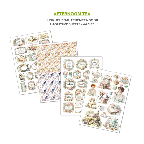 Ciao Bella Papercrafting PRE-ORDER Afternoon Tea A4 Junk Journal Ephemera Book (CBB020)