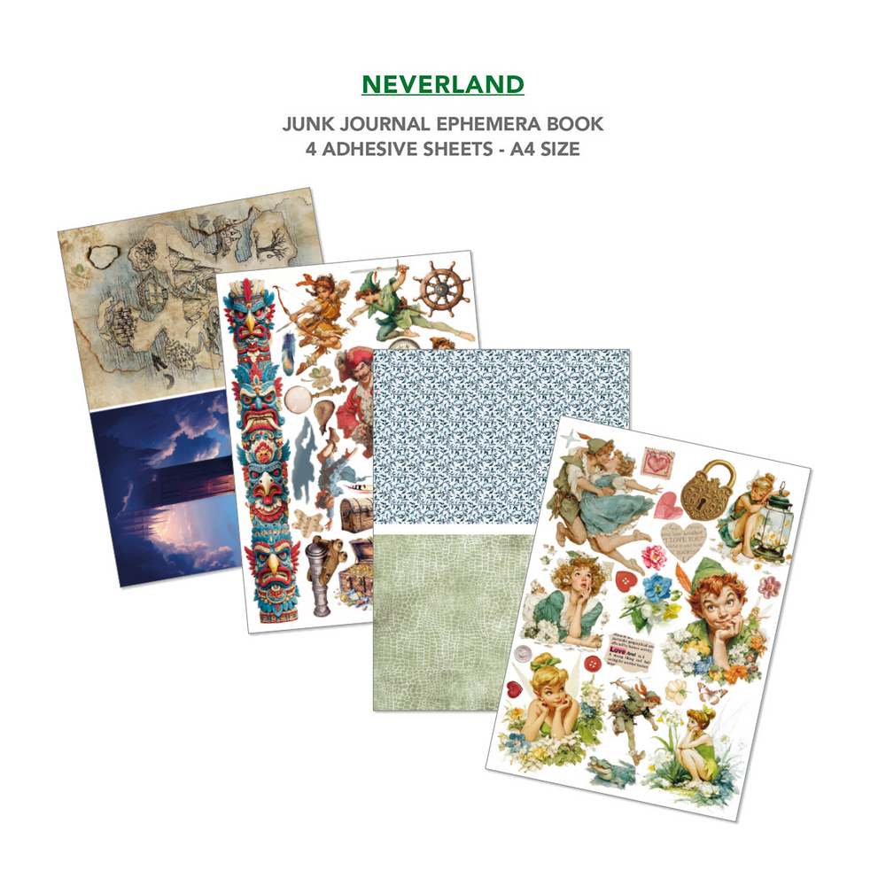 Ciao Bella Papercrafting Neverland A4 Junk Journal Ephemera Book (CBB021)