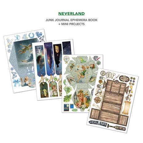 Ciao Bella Papercrafting Neverland A4 Junk Journal Ephemera Book (CBB021)