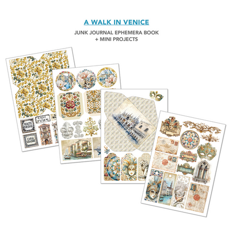 Ciao Bella Papercrafting PRE-ORDER Venice Dream A4 Junk Journal Ephemera Book (CBB023)