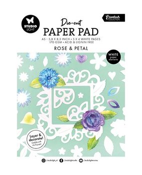 Studio Light PRE-ORDER Essentials Rose & Petal A5 Die-Cut Paper Pad (SL-ES-DCPP415) Studio Light PRE-ORDER Essentials Rose & Petal A5 Die-Cut Paper Pad (SL-ES-DCPP415)