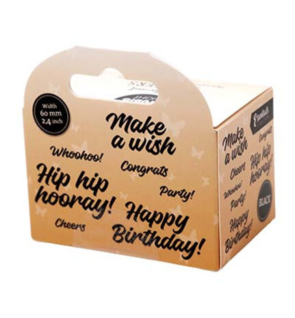 Studio Light PRE-ORDER Essentials Clear Stickers on Roll Hip hip hooray (SL-ES-STIC57)