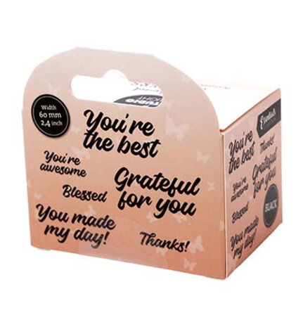 Studio Light PRE-ORDER Essentials Clear Stickers on Roll Thanks! (SL-ES-STIC58)