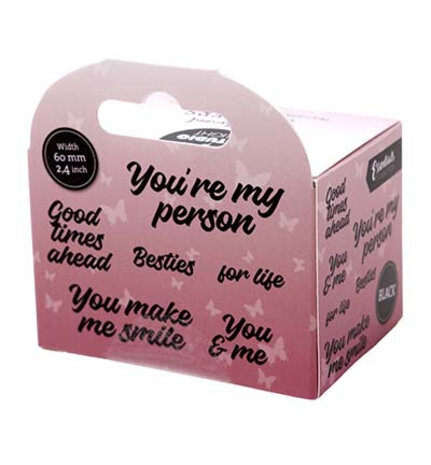 Studio Light PRE-ORDER Essentials Clear Stickers on Roll You're my person (SL-ES-STIC59)