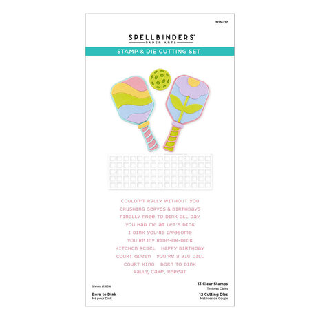 Spellbinders This Is Life Born to Dink Stamp & Die Set (SDS-217)