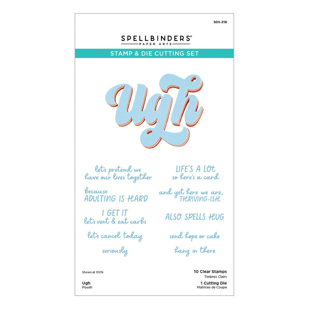Spellbinders This Is Life Ugh Stamp & Die Set (SDS-218)