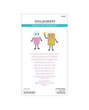 Spellbinders This Is Life Favorite Side Effect Stamp & Die Set (SDS-219)