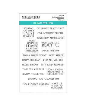 Spellbinders PRE-ORDER Regal Reflections Lasting Impressions Clear Stamp (STP-274) Spellbinders PRE-ORDER Regal Reflections Lasting Impressions Clear Stamp (STP-274)
