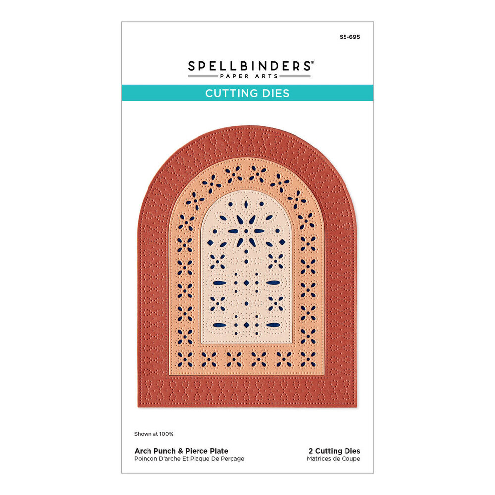 Spellbinders PRE-ORDER Regal Reflections Arch Punch & Pierce Plate Dies (S5-695)
