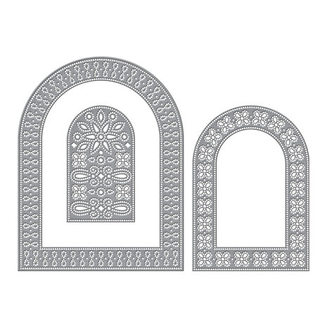 Spellbinders PRE-ORDER Regal Reflections Arch Punch & Pierce Plate Dies (S5-695)