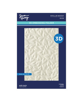 Spellbinders Sending Hugs Puffy Hearts 3D Embossing Folder (E3D-163) Spellbinders Sending Hugs Puffy Hearts 3D Embossing Folder (E3D-163)