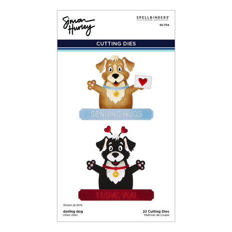 Spellbinders PRE-ORDER Sending Hugs Darling Dog Dies (S5-734)