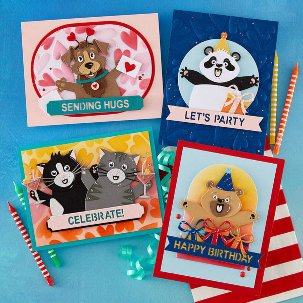 Spellbinders Sending Hugs Die Bundle (BD-1037) Spellbinders Sending Hugs Die Bundle (BD-1037)