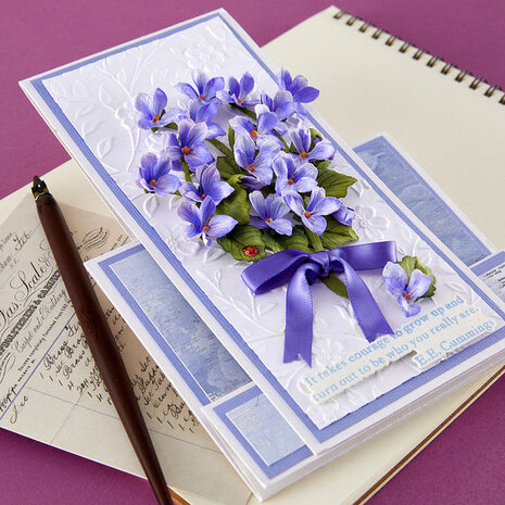 Spellbinders The Poet's Garden Wild Violet and Ladybugs Dies (S3-569)