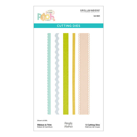 Spellbinders PRE-ORDER Say Cheese Classic Pooh Baby Ribbon & Trim Dies (S4-1501)