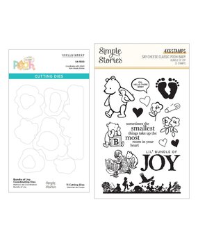 Spellbinders PRE-ORDER Say Cheese Classic Pooh Baby Stamp & Die Bundle (BD-1012)