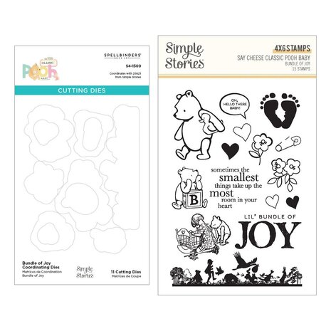 Spellbinders Say Cheese Classic Pooh Baby Stamp & Die Bundle (BD-1012) Spellbinders Say Cheese Classic Pooh Baby Stamp & Die Bundle (BD-1012)