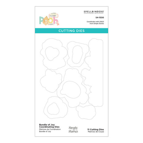 Spellbinders PRE-ORDER Say Cheese Classic Pooh Baby Stamp & Die Bundle (BD-1012)