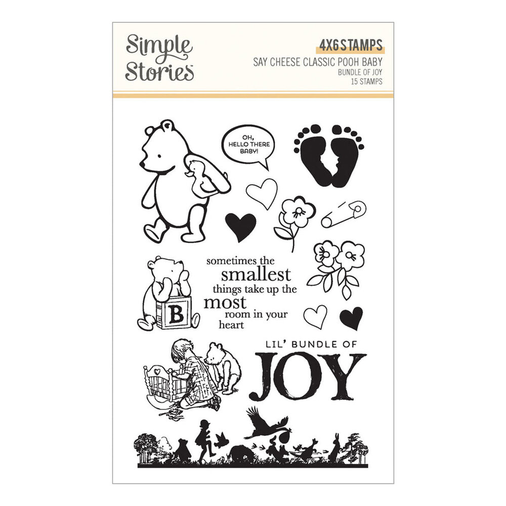 Spellbinders PRE-ORDER Say Cheese Classic Pooh Baby Stamp & Die Bundle (BD-1012)