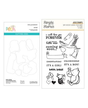 Spellbinders PRE-ORDER Say Cheese Classic Pooh Baby Stamp & Die Bundle (BD-1042)