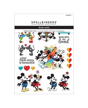 Spellbinders Rub-On Sheets Classic Mouse Love (SCSR-011) Spellbinders Rub-On Sheets Classic Mouse Love (SCSR-011)