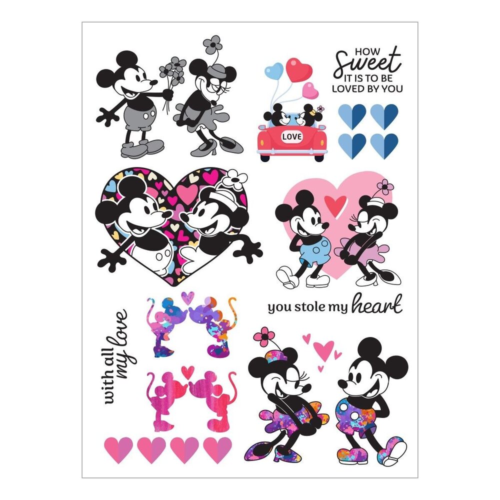 Spellbinders Rub-On Sheets Classic Mouse Love (SCSR-011)