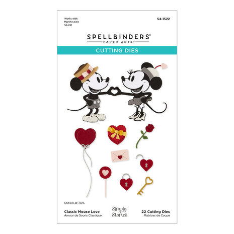 Spellbinders PRE-ORDER Say Cheese Classic Mouse Love Dies (S4-1522)