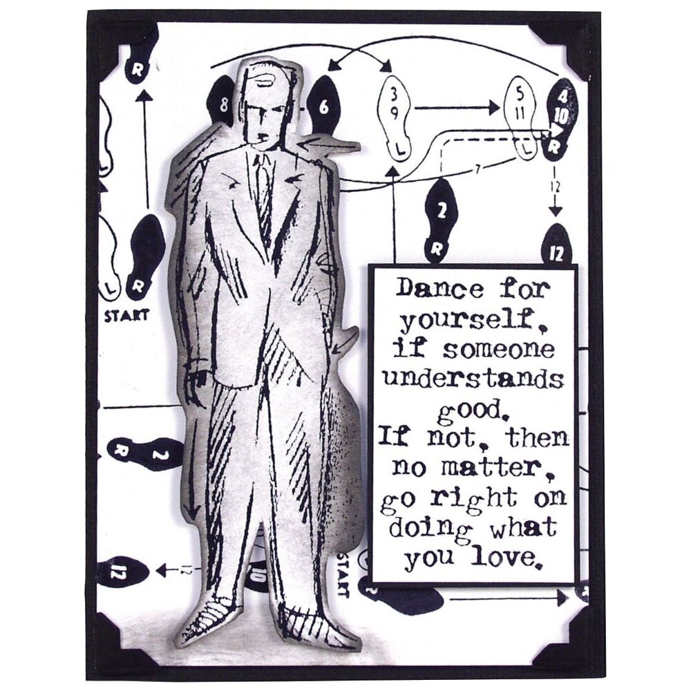 Stampers Anonymous Cling Components Stamps Dance (COM021)