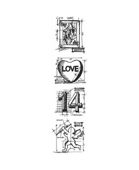 Stampers Anonymous PRE-ORDER Cling Stamps Strip Valentine (THMB004)