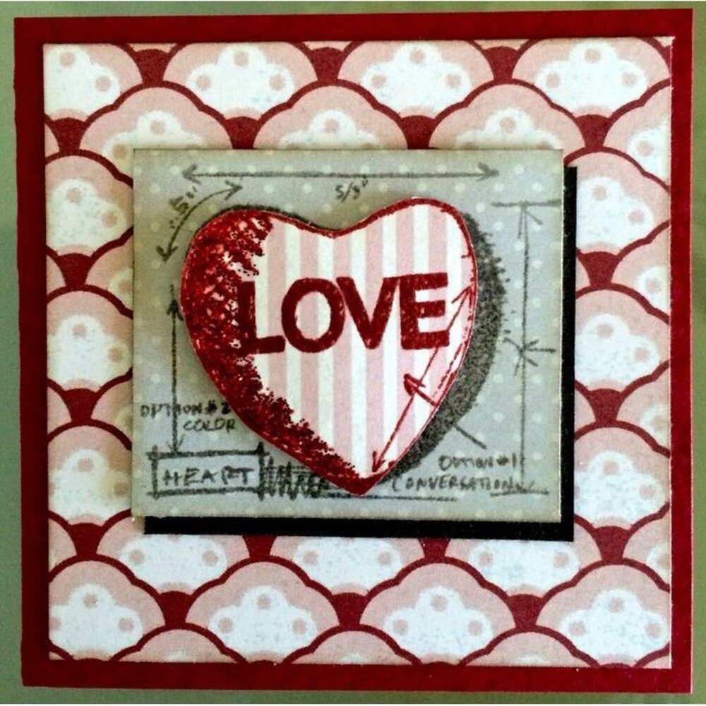 Stampers Anonymous Cling Stamps Strip Valentine (THMB004)