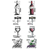 Stampers Anonymous PRE-ORDER Cling Stamps Strip Wine (THMB028) Stampers Anonymous PRE-ORDER Cling Stamps Strip Wine (THMB028)