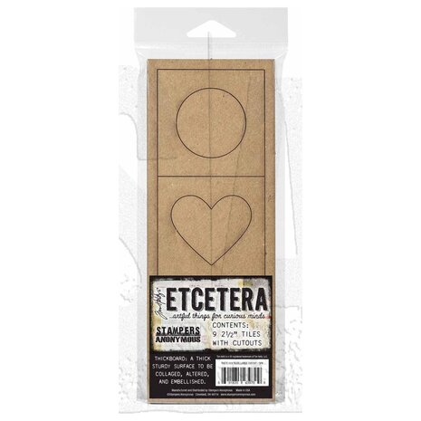 Stampers Anonymous PRE-ORDER Tim Holtz Etcetera Large Cutout Tiles (THETC018) Stampers Anonymous PRE-ORDER Tim Holtz Etcetera Large Cutout Tiles (THETC018)
