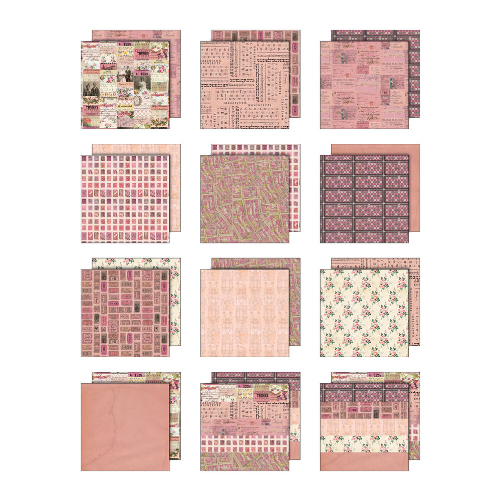 Idea-ology Tim Holtz Palette Collection 12x12 Inch Pink (TH94455)