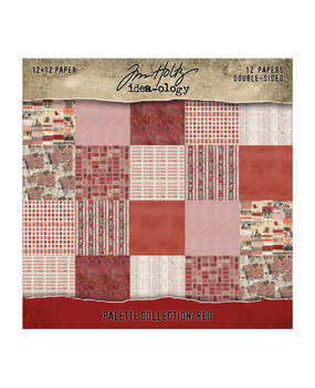 Idea-ology Tim Holtz Palette Collection 12x12 Inch Red (TH94456)