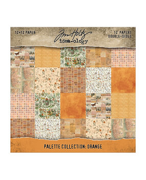 Idea-ology PRE-ORDER Tim Holtz Palette Collection 12x12 Inch Orange (TH94457)