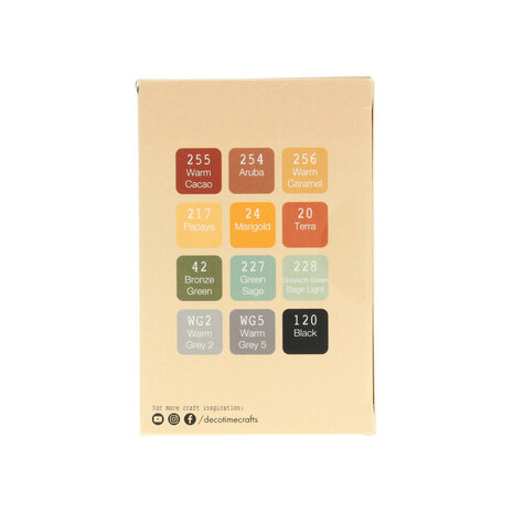 DécoTime 12 Alcohol Markers Papaya (3005439)