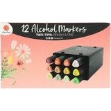 DécoTime 12 Alcohol Markers Raspberry (3005439)
