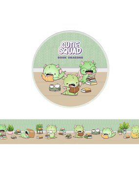 CutieSquad Book Dragons 2 Washi Tape