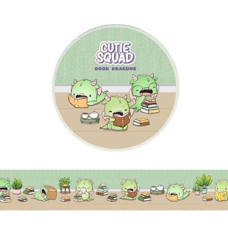 CutieSquad Book Dragons 2 Washi Tape